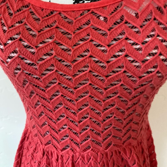 Anthropologie Yellow Bird Coral ZigZag lace Dress size S - Picture 3 of 6